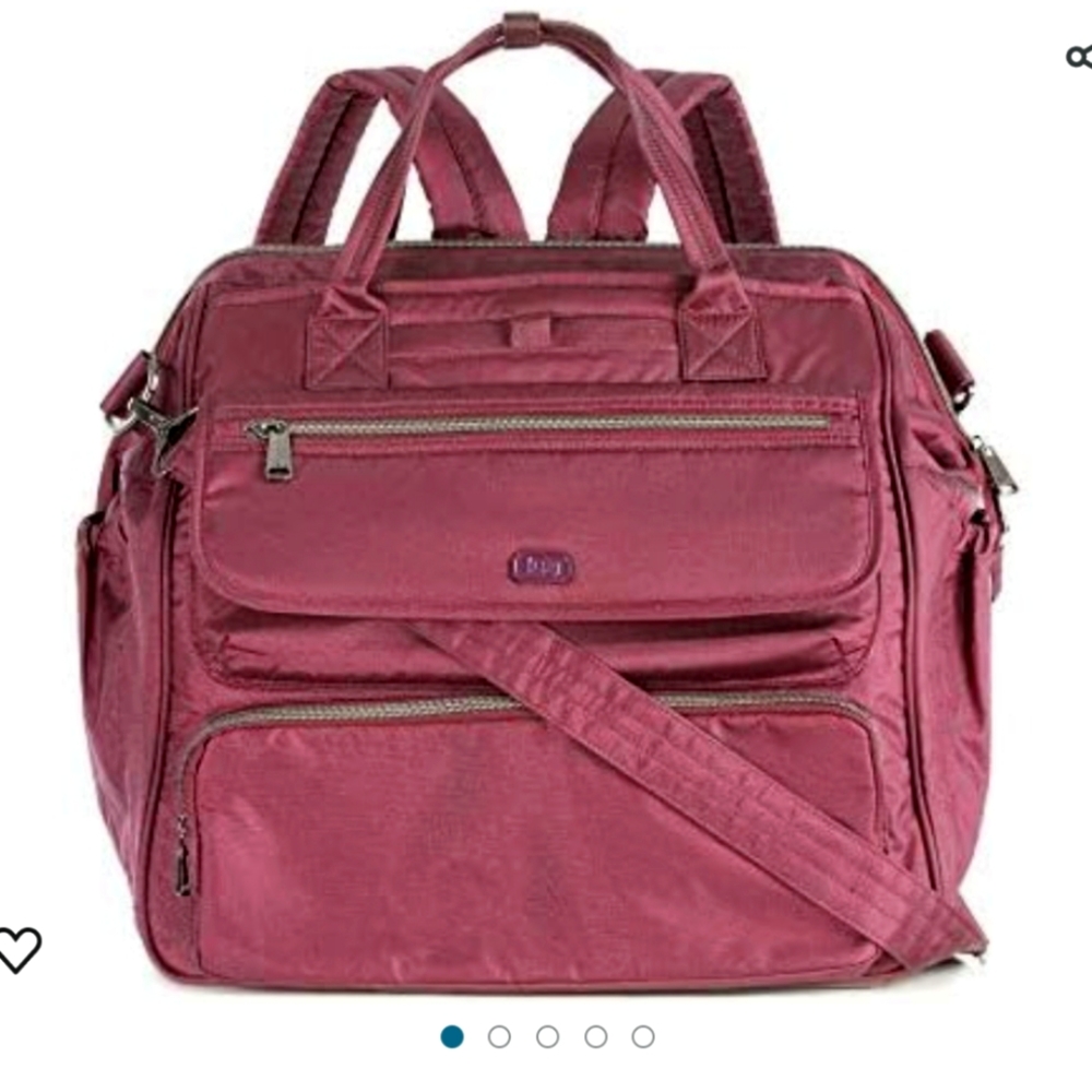 Lug Via 3-in-1 Tote in Wine Shimmer